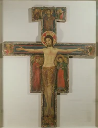 The Crucifixion with the Virgin Mary and St. John, late 12th century